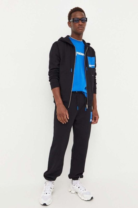 Спортивні штани Karl Lagerfeld Jeans колір чорний з принтом (3351960) фото 2