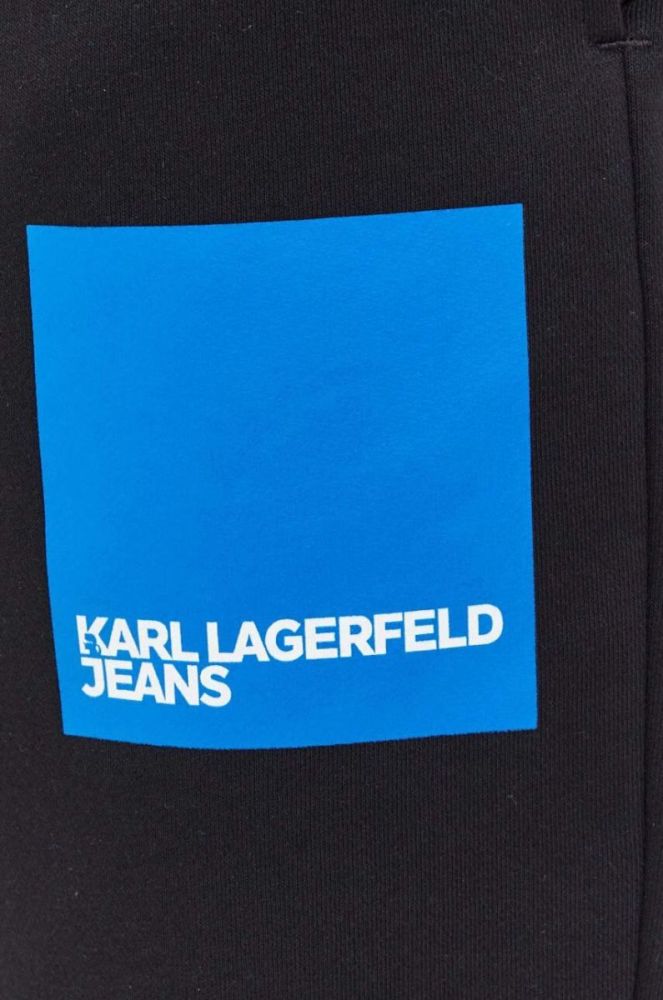 Спортивні штани Karl Lagerfeld Jeans колір чорний з принтом (3351960) фото 4