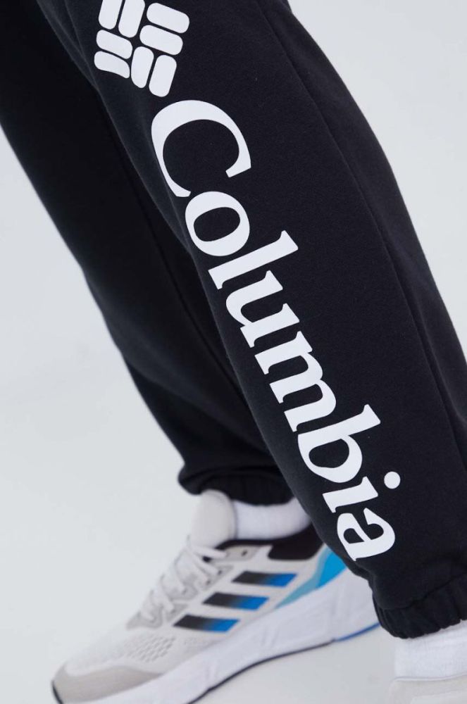 Спортивні штани Columbia колір чорний з принтом (3486559) фото 4