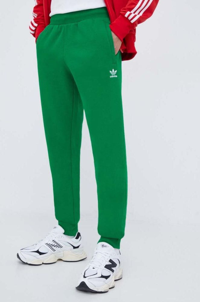 Спортивні штани adidas Originals колір зелений однотонні (3516051)