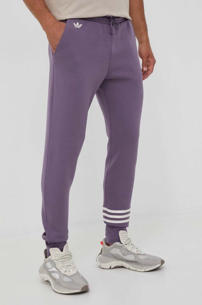 Спортивні штани adidas Originals колір фіолетовий з аплікацією (3360458)