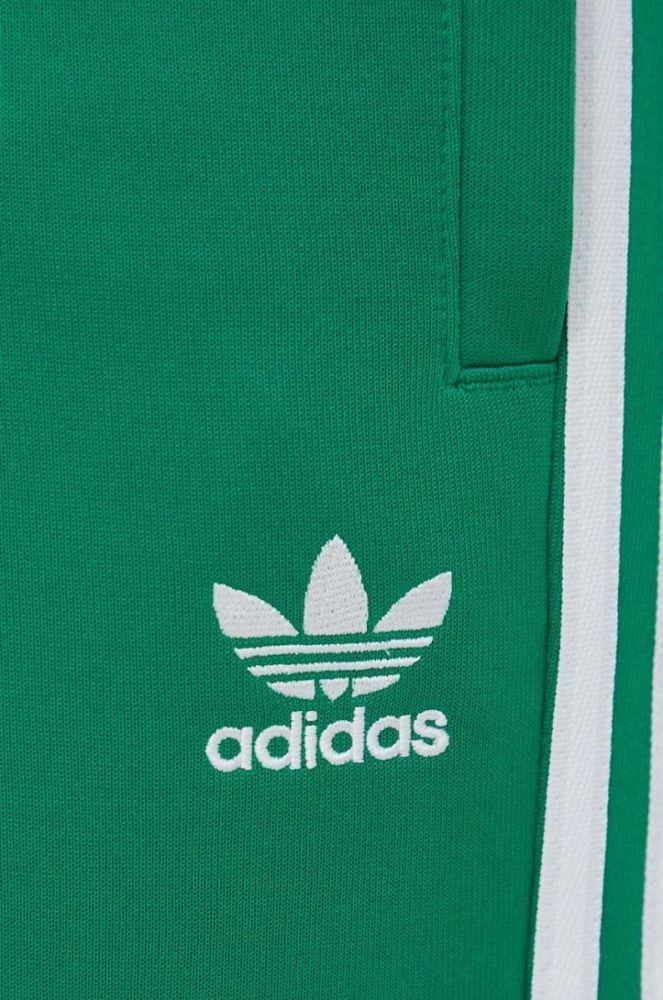 Спортивні штани adidas Originals колір зелений з аплікацією (3388615) фото 4