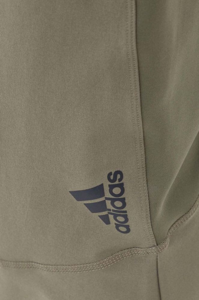 Штани для тренувань adidas Performance Designed for Training колір зелений однотонні фото 4