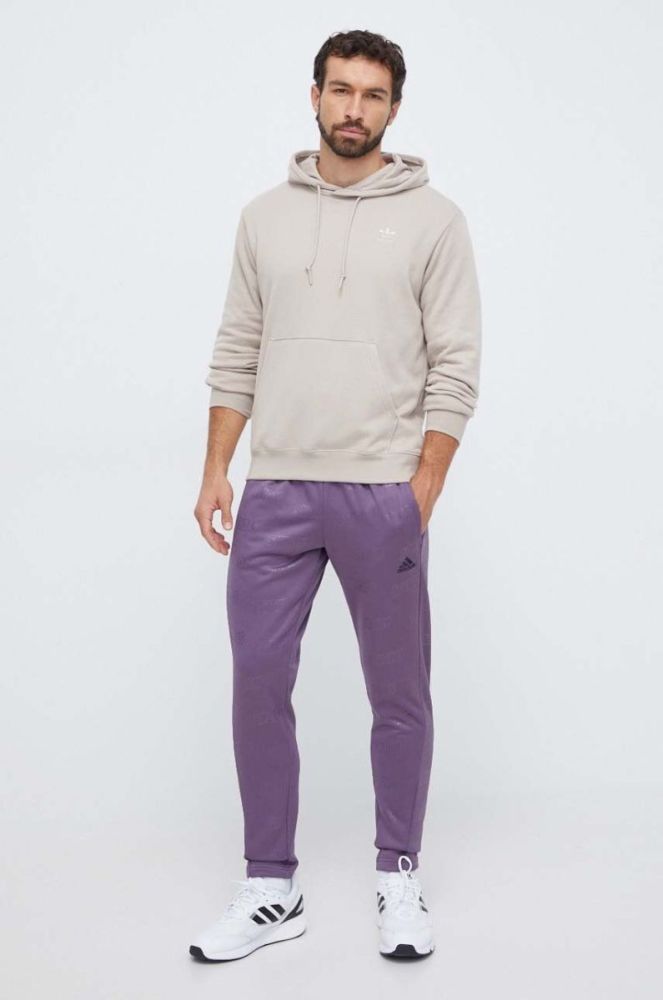 Спортивні штани adidas колір фіолетовий візерунок (3635297) фото 2