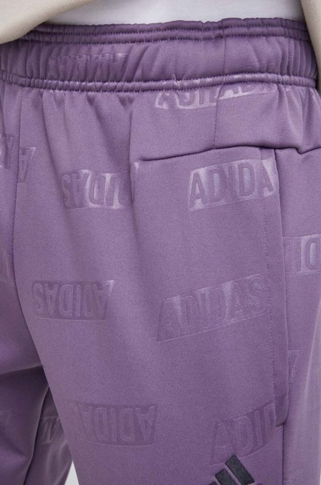Спортивні штани adidas колір фіолетовий візерунок (3635297) фото 4