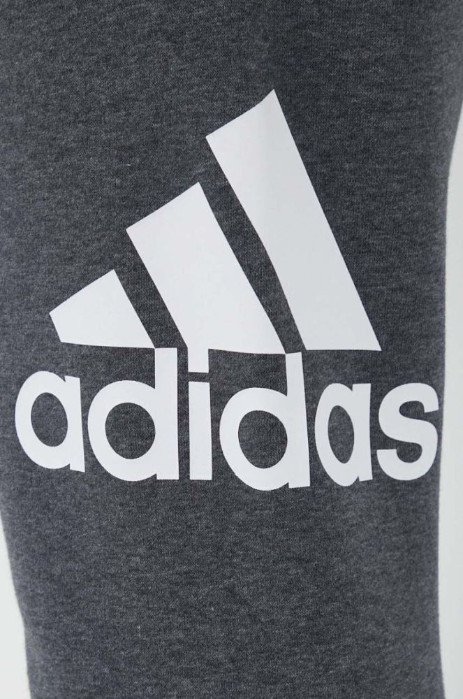 Спортивні штани adidas колір сірий візерунок фото 4