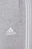 Спортивні штани adidas колір сірий меланж (3335655)