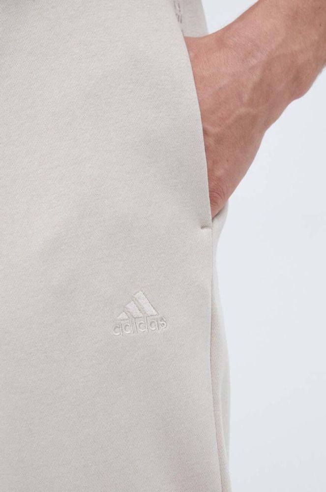 Спортивні штани adidas колір бежевий однотонні (3493400) фото 4