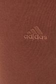 Спортивні штани adidas колір коричневий однотонні