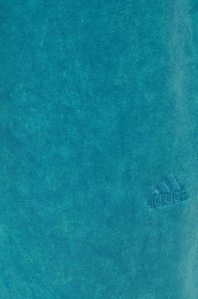 Спортивні штани adidas колір бірюзовий візерунок фото 4