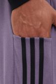 Спортивні штани adidas колір фіолетовий з аплікацією