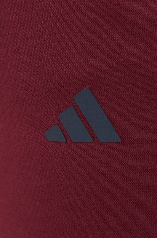 Штани для тренувань adidas Performance Base колір бордовий фото 4