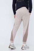 Спортивні штани adidas колір бежевий візерунок