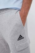 Спортивні штани adidas колір сірий меланж (3332986)