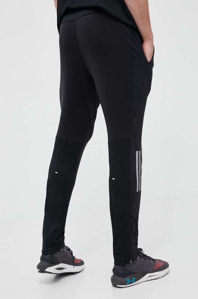 Штани для бігу adidas Performance Own the Run колір чорний з принтом фото 3