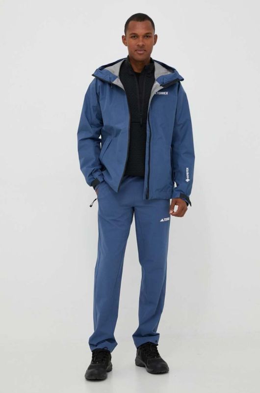 Штани outdoor adidas TERREX Liteflex колір блакитний фото 2