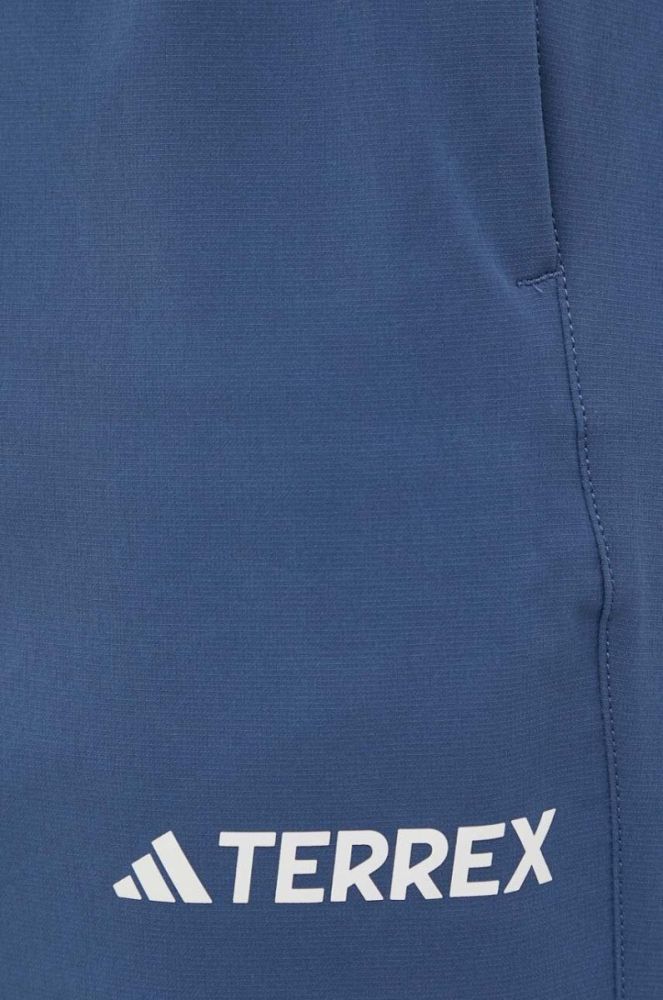 Штани outdoor adidas TERREX Liteflex колір блакитний фото 4