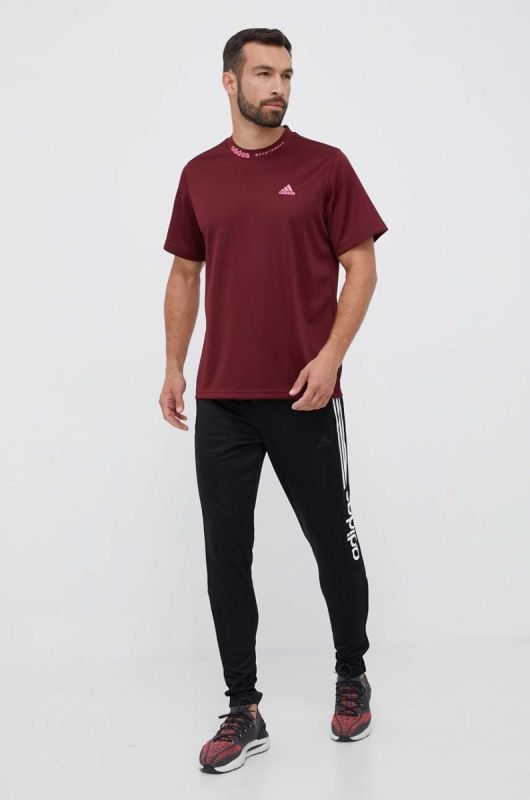 Спортивні штани adidas колір чорний з принтом (3335680) фото 2