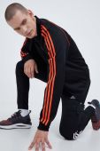 Спортивні штани adidas колір чорний з аплікацією (3501211)