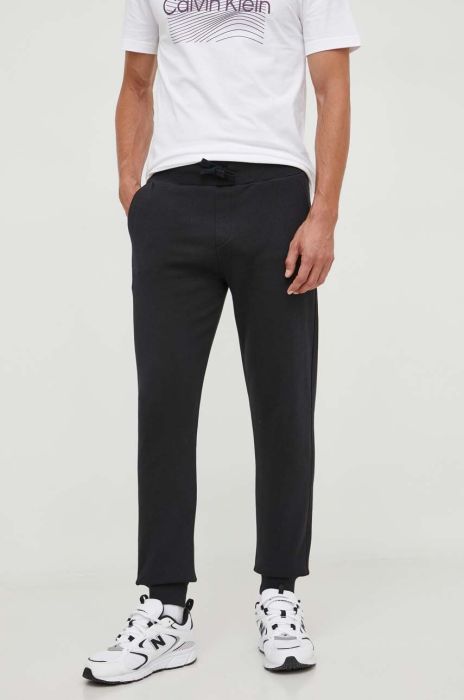 Бавовняні спортивні штани North Sails колір чорний однотонні