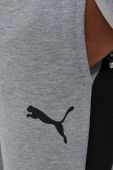 Штани для тренувань Puma колір сірий з принтом