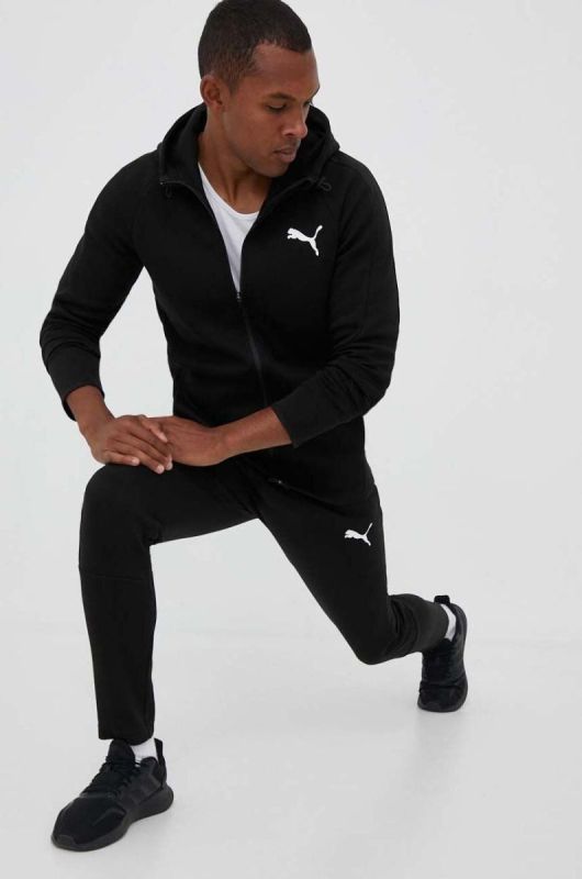 Штани для тренувань Puma колір чорний з принтом фото 2