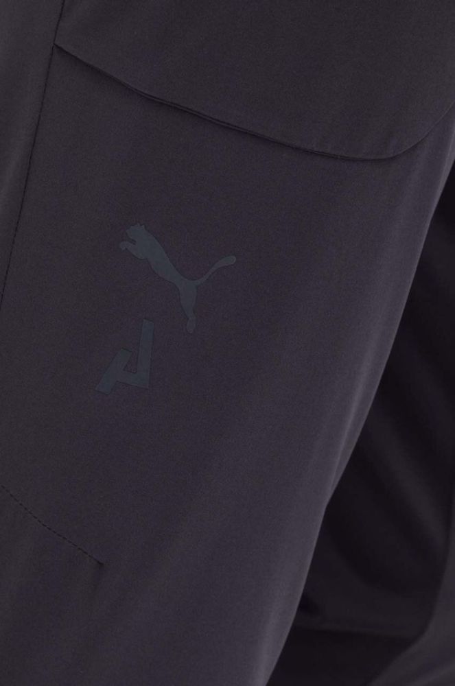 Штани для бігу Puma Seasons Lightweight колір чорний однотонні фото 4