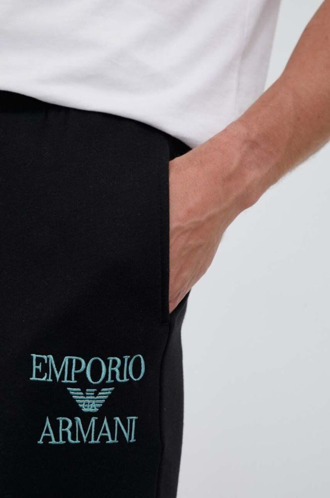Спортивні штани Emporio Armani Underwear колір чорний з аплікацією фото 3