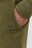 Спортивні штани UGG колір зелений однотонні