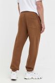 Спортивні штани Vans колір коричневий однотонні