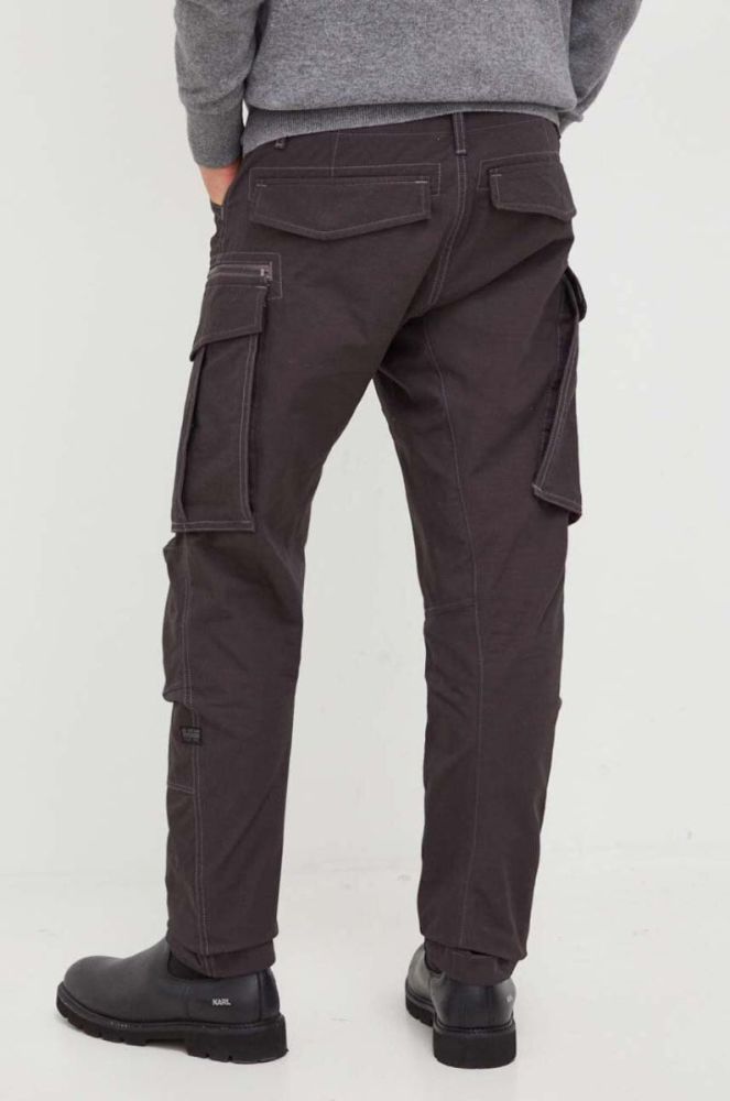 Штани G-Star Raw чоловічі колір сірий фасон cargo (3568292) фото 3