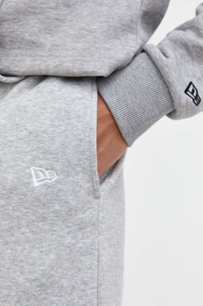 Спортивні штани New Era колір сірий меланж фото 4