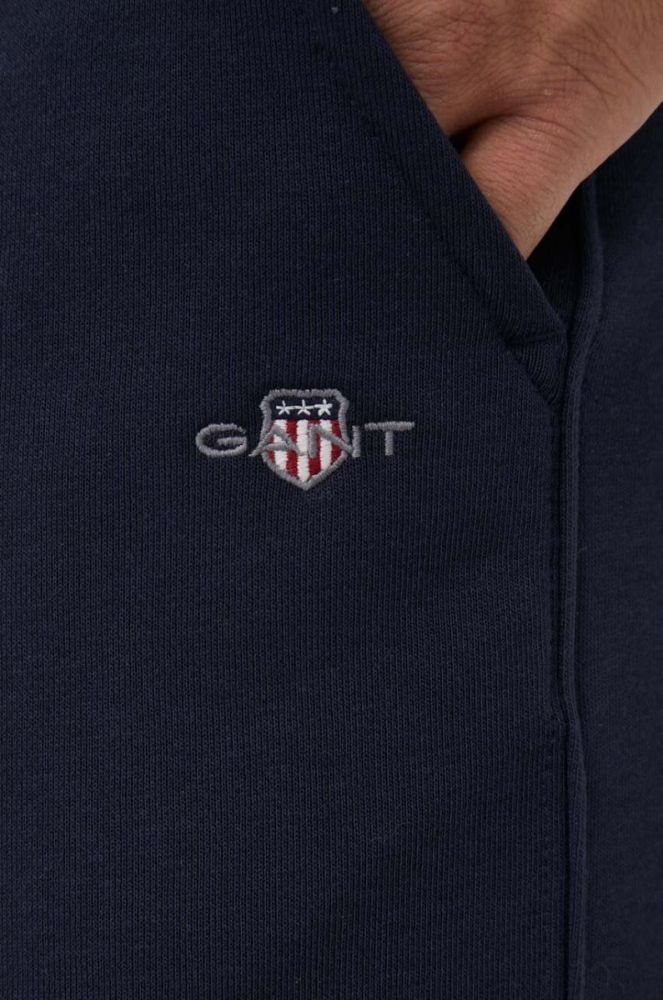 Спортивні штани Gant колір синій меланж фото 4