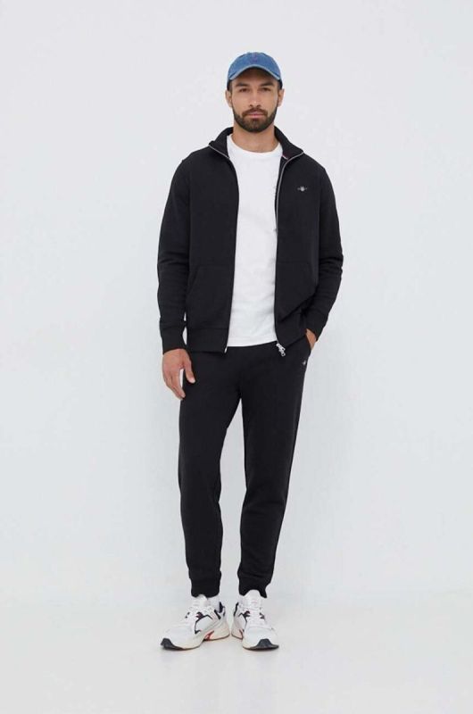 Спортивні штани Gant колір чорний меланж (3338779) фото 2