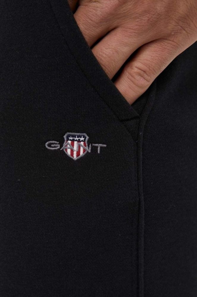 Спортивні штани Gant колір чорний меланж (3338779) фото 4