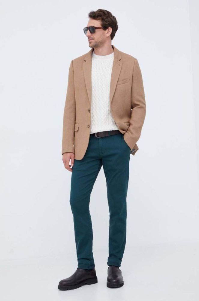 Штани Pepe Jeans чоловічі колір зелений фасон chinos фото 2