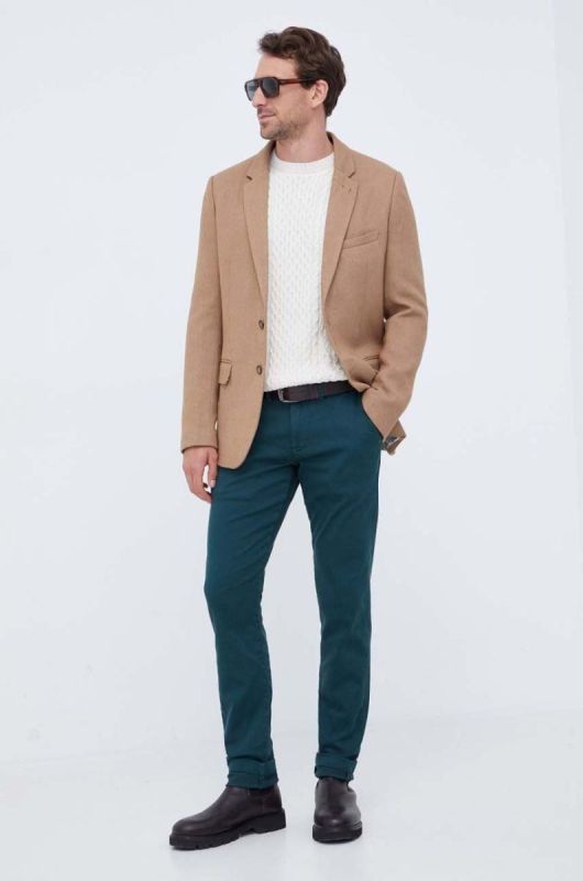 Штани Pepe Jeans чоловічі колір зелений фасон chinos фото 2