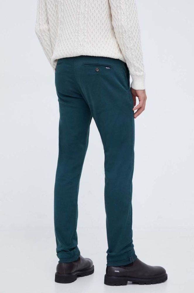 Штани Pepe Jeans чоловічі колір зелений фасон chinos фото 3
