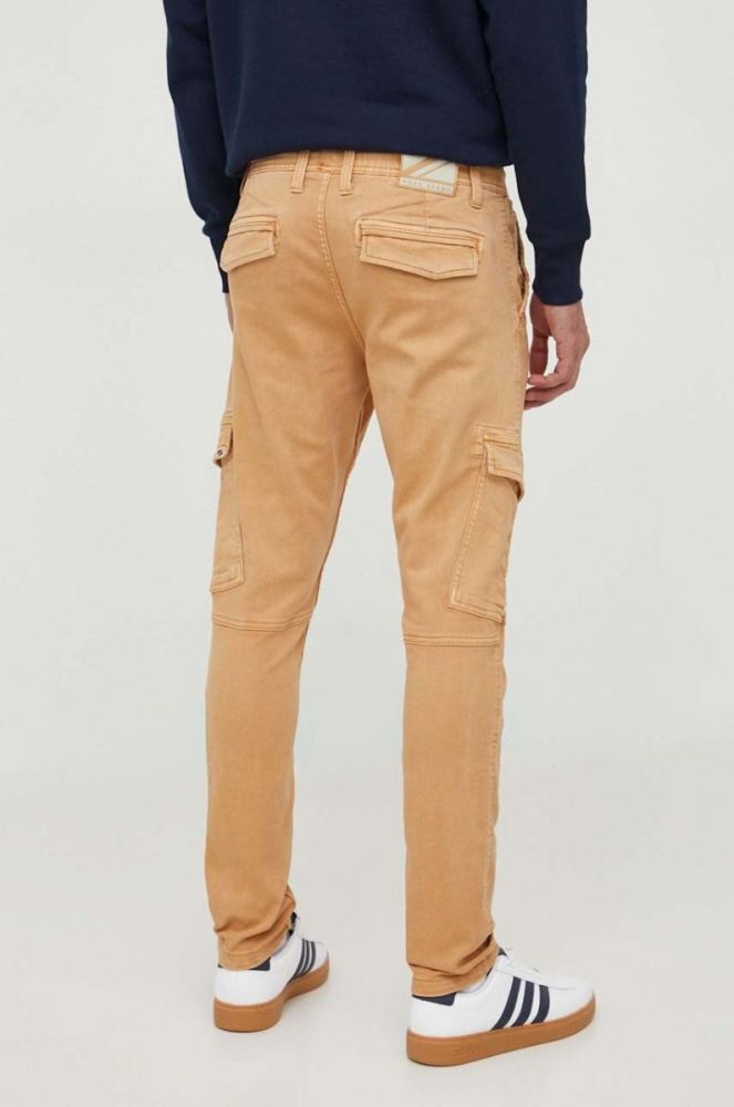 Штани Pepe Jeans Jared чоловічі колір коричневий фасон cargo фото 3