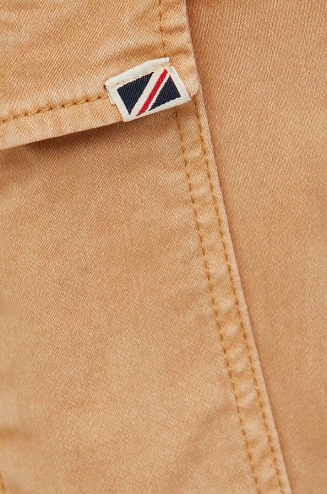 Штани Pepe Jeans Jared чоловічі колір коричневий фасон cargo фото 4