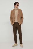 Штани United Colors of Benetton чоловічі колір коричневий пряме (3683886)