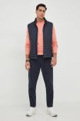 Бавовняні штани United Colors of Benetton колір синій фасон chinos Бавовняні штани United Colors of Benetton колір синій фасон chinos
