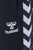 Спортивні штани Hummel колір чорний з аплікацією
