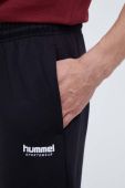 Бавовняні спортивні штани Hummel колір чорний однотонні (3482614)