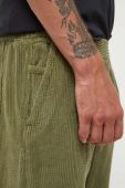 Вельветові штани American Vintage колір зелений пряме Вельветові штани American Vintage колір зелений пряме