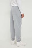 Бавовняні спортивні штани United Colors of Benetton колір сірий однотонні