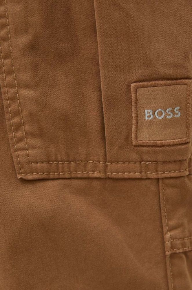 Штани Boss Orange BOSS ORANGE чоловічі колір зелений фасон cargo фото 4