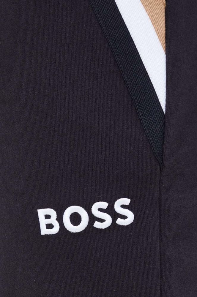 Штани лаунж BOSS колір чорний з принтом (3508147) фото 4