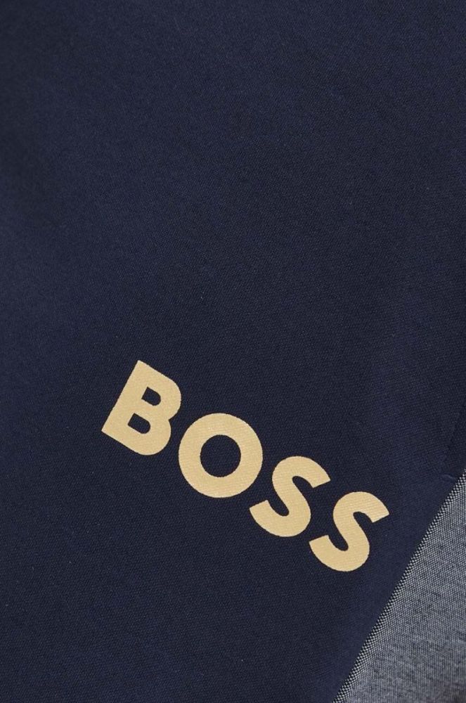 Штани лаунж BOSS колір синій візерунок фото 4