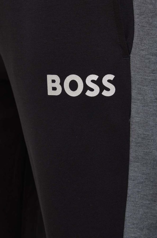 Штани лаунж BOSS колір чорний візерунок фото 4
